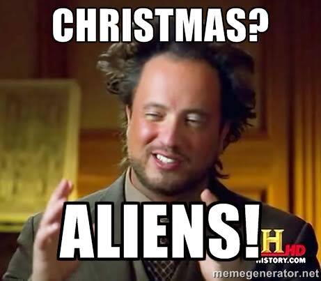 Christmas aliens